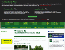 Tablet Screenshot of elmstennisclub.co.uk